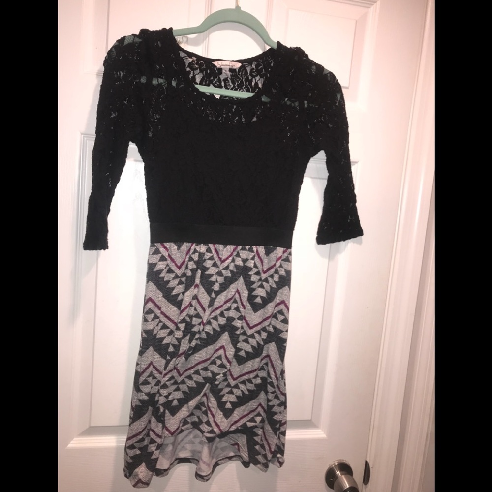Lace top dress